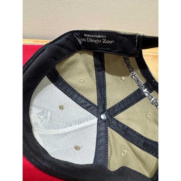 Vintage World Famous San Diego Zoo Panda Patch Adjustable Youth Baseball Cap Hat - Picture 8 of 12